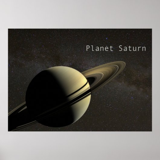 Poster Planète Saturne (Devant)