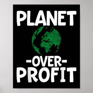Poster Planète sur le profit