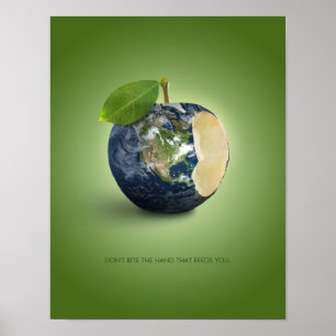 Poster Planète Terre Apple De l'environnement