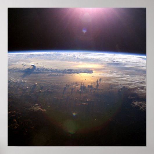 Poster Planète Terre de l'espace (Devant)