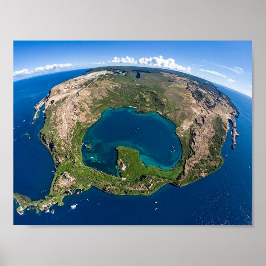 Poster Planète Terre depuis l'espace (Devant)