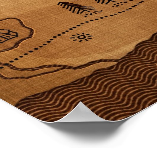 Poster Planète Terre - Inversé (Pas de texte) (Coin)