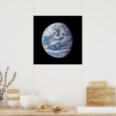 Poster Planète Terre Prise Par L'Équipage Apollo 11. (Cuisine)
