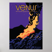 Poster Planète Vénus espace art (Devant)