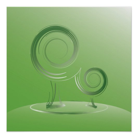 Poster planète verte (Devant)