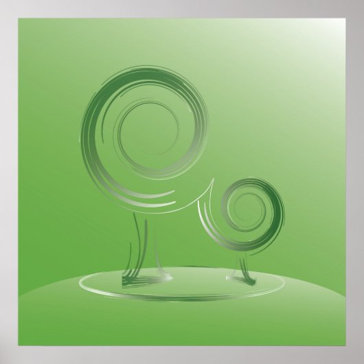 Poster planète verte (Devant)