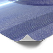 Poster Planète violette paisible Océan Amour Paix Harmoni (Coin)