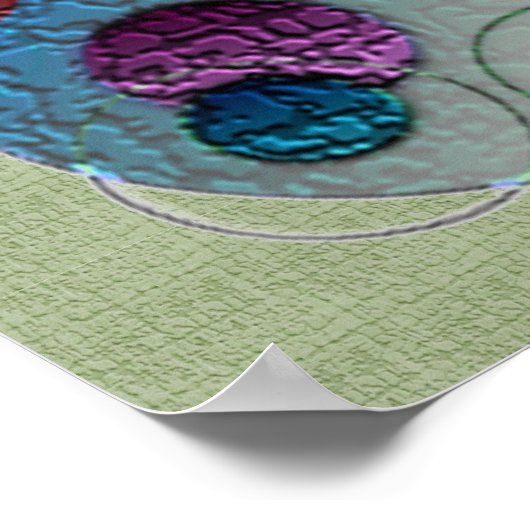 Poster Planètes Abstraites (Coin)