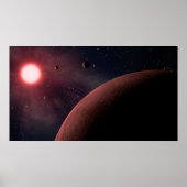 Poster Planètes Aliens Nwarf Star Art spatial (Devant)