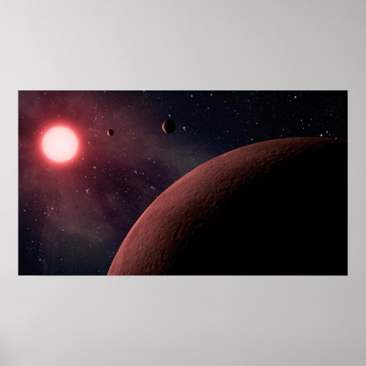 Poster Planètes Aliens Nwarf Star Art spatial (Devant)