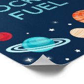 Poster Planètes d'astronautes de fusée (Coin)