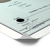 Poster Planètes d'astronomie du système solaire vintage (Coin)