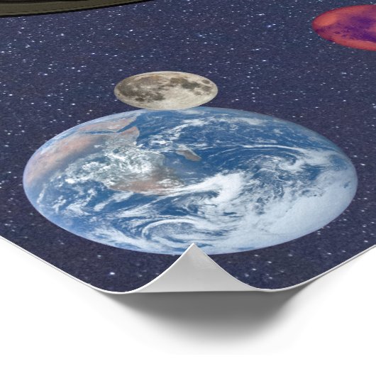 Poster Planètes du système solaire (Coin)