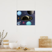 Poster Planètes du système solaire (Cuisine)