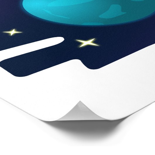 Poster Planètes Rétro (Coin)