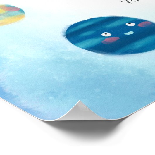 Poster Planètes spatiales Rocket Bateau Temps Capsule (Coin)