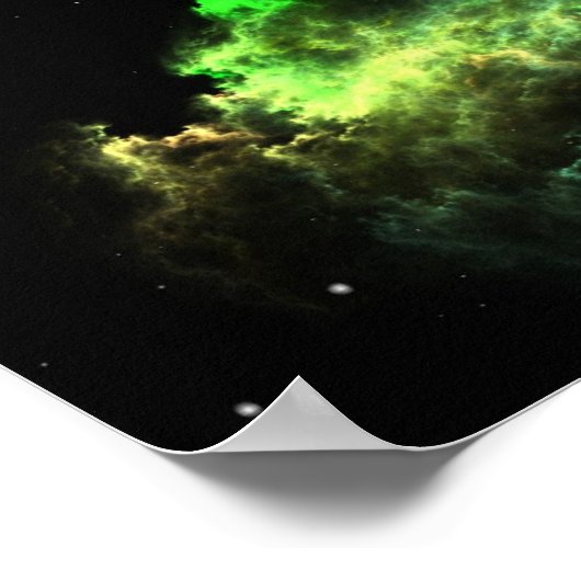 Poster Planétoïdes Dans Le Cluster Nébuleux (Coin)