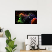 Poster Planétoïdes Dans Le Cluster Nébuleux (Bureau à domicile)