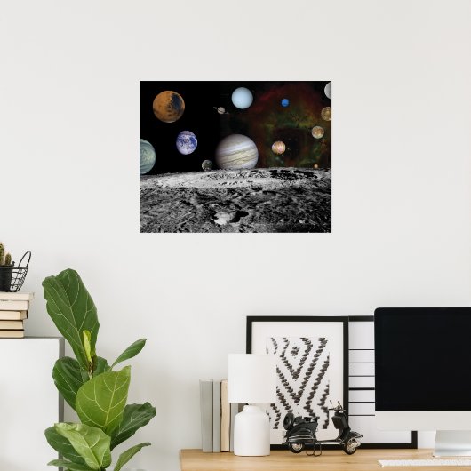 Poster Planets du système solaire (Bureau à domicile)