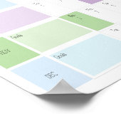 Poster Planificateur annuel imprimable 2026 | Calendrier  (Coin)