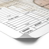 Poster planificateur de budget mariage photo numérique (Coin)