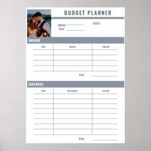 Poster Planificateur de budget photo à ajouter