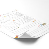 Poster Planificateur de soins personnels pour mamans occu (Coin)