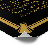 Poster Planificateur d'événements de jour Art Déco, comma (Coin)