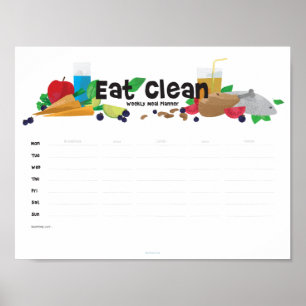 Poster Planificateur hebdomadaire de repas