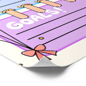 Poster planificateur quotidien kawaii coloré (Coin)