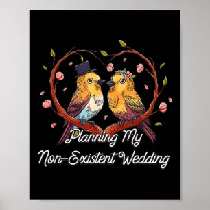 Poster Planification Mon Mariage Non Existant Drôle Coupl