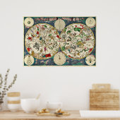 Poster Planisphæ ri coeleste Carte Céleste Frederick De W (Cuisine)