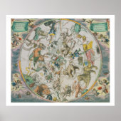 Poster Planisphère céleste montrant les signes du Zod (Devant)