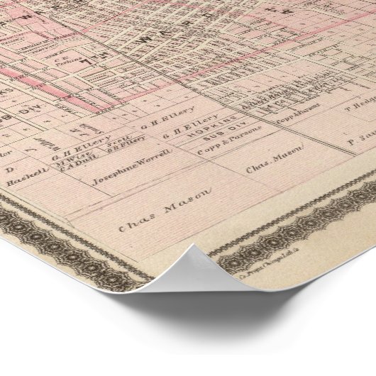 Poster Plans de Burlington, Greenfield (Coin)