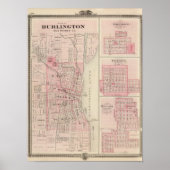 Poster Plans de Burlington, Greenfield (Devant)