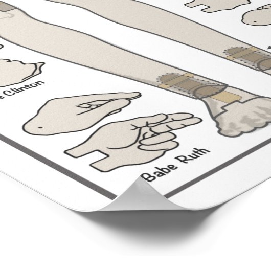 Poster Plans de construction de la marionnette (Coin)