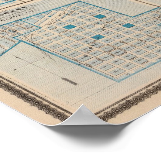 Poster Plans de Fort Dodge, Humboldt (Coin)