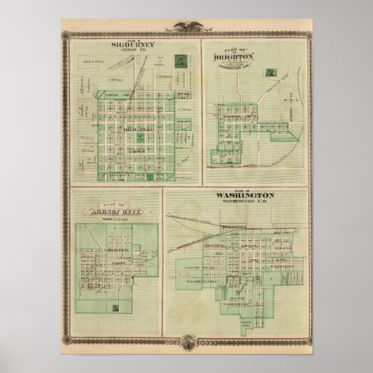 Poster Plans de Sigourney, Brighton (Devant)