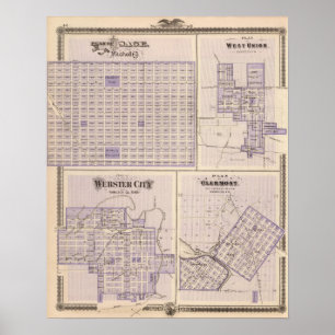 Poster Plans d'Osage, Union de l'Ouest