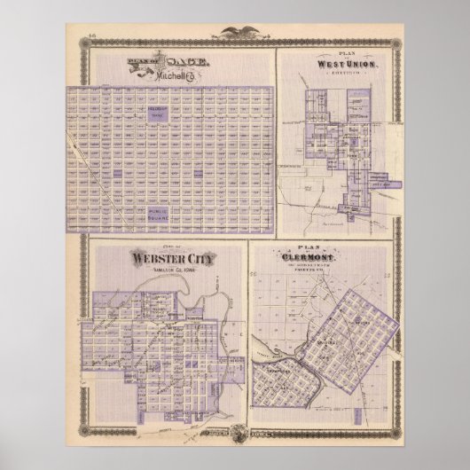 Poster Plans d'Osage, Union de l'Ouest (Devant)