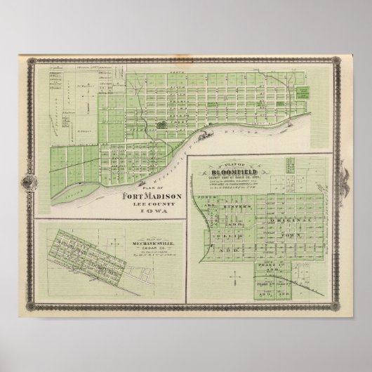 Poster Plans du fort Madison (Devant)