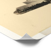 Poster Plans Gazebo d'architecture vintage (Coin)