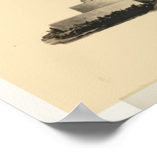 Poster Plans Gazebo d'architecture vintage (Coin)