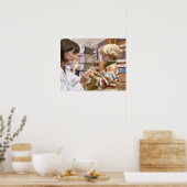 Poster plans intérieurs d'une pharmacie (Cuisine)