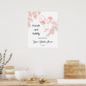 Poster Plant de raisin Champagne Rétro Accueil de la Mari (Cuisine)