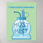 Poster Plant mister misting pot plants (Devant)