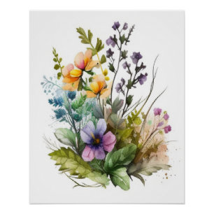 Poster Plante botanique moderne Feuille toile Mur art