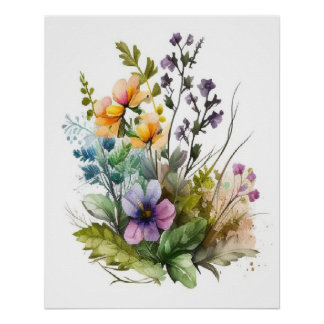 Poster Plante botanique moderne Feuille toile Mur art
