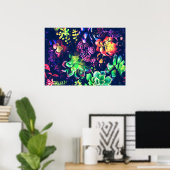 Poster Plante coloré (Bureau à domicile)
