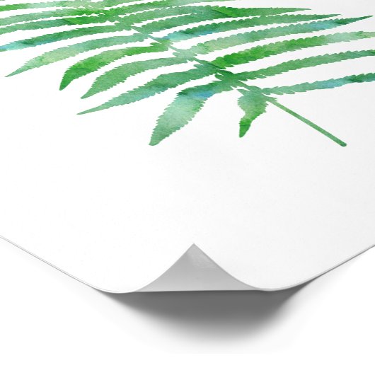 Poster Plante de fermentation vert (Coin)